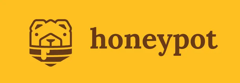 honeypot logo/text with light background